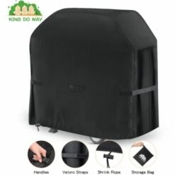 TIGA Housse De Barbecue Bache De Barbecue étanche 420D Tissu Robuste Extérieur étanche à La Poussière (147x61x122cm)