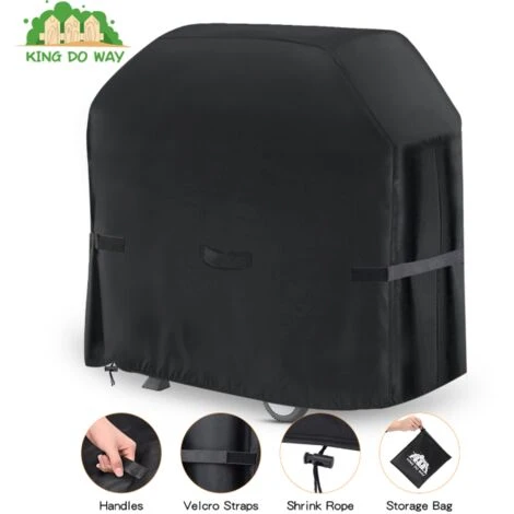 TIGA Housse De Barbecue Bache De Barbecue étanche 420D Tissu Robuste Extérieur étanche à La Poussière (147x61x122cm) 1 TIGA Housse De Barbecue Bache De Barbecue étanche 420D Tissu Robuste Extérieur étanche à La Poussière (147x61x122cm)
