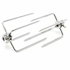 WILTEC Fourchettes Pour Tournebroche Lot De 2 Fourches à Viande Pour Rôtisserie Tournebroche