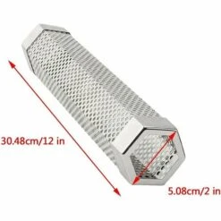 Grill Fumeur Tube Portable Froid Fumage À Chaud Tube, 12 '' Barbecue Tube Fumeur Hexagonal Pour Grill Ou Fumeur GrooFoo -Accessoires de barbecue Soldes 39783748 5