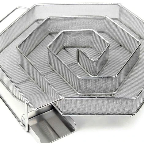 WILTEC Serpentin Générateur De Fumée Froide 20,5x20x5cm Fumaison Fumoir Acier Fin Accessoires BBQ Smoker 3 WILTEC Serpentin Générateur De Fumée Froide 20,5x20x5cm Fumaison Fumoir Acier Fin Accessoires BBQ Smoker – Image 3