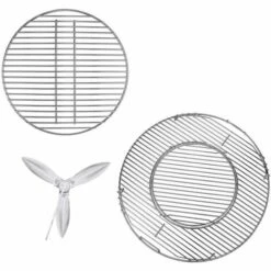 GFTIME Grille De Cuisson, Grille De Charbon De Bois Et Kit De Nettoyage Pour Le Gril à Charbon De Bois Weber 57CM