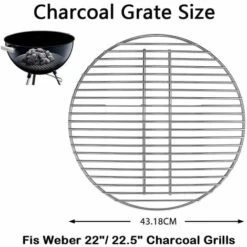 GFTIME Grille De Cuisson, Grille De Charbon De Bois Et Kit De Nettoyage Pour Le Gril à Charbon De Bois Weber 57CM -Accessoires de barbecue Soldes 40256325 3