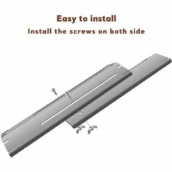GFTIME 30cm à 53cm Plaque De Diffuseur De Chaleur Universelle De Barbecue Réglable En Porcelaine Emaillée Pour Barbecue Grill à Gaz Char-broil, Nexgrill, Brinkman, Backyard Barre Aromatisante, Lot De 3 -Accessoires de barbecue Soldes 40256326 3