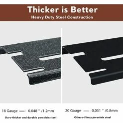 GFTIME 30cm à 53cm Plaque De Diffuseur De Chaleur Universelle De Barbecue Réglable En Porcelaine Emaillée Pour Barbecue Grill à Gaz Char-broil, Nexgrill, Brinkman, Backyard Barre Aromatisante, Lot De 3 -Accessoires de barbecue Soldes 40256326 4