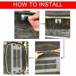 GFTIME 43 X 32CM 7644 Grille De Cuisson En Fonte Accessoires Pour Barbecue Weber Q100, Q1000, Q1200, Q1400 Grille à Gaz Pièces De Rechange, Ne Convient Pas Aux Grilles De La Série Weber Q200 Q300, Paquet 2 -Accessoires de barbecue Soldes 40256328 3