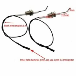 VERSAILLESFR Lot De 2 Allume-feux Piezo Pour Gril à Gaz, Cuisinière, Chauffage, Grill, Bouton Poussoir Avec électrode Universelle Filetée En Céramique - 30 Cm -Accessoires de barbecue Soldes 41666738 5