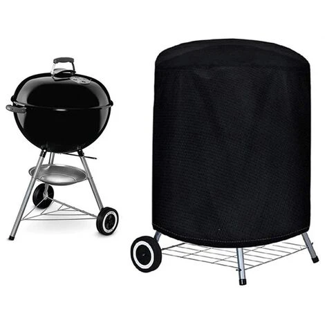 VERSAILLESFR Housse Barbecue(77 X 58 Cm), Rond Housse Bâche De Protection BBQ Couverture Anti-poussière Anti-UV Anti-Pluie Pour Grill à Gaz Électrique Jardin Patio Weber Avec Sac De Rangement(Noir) 1 VERSAILLESFR Housse Barbecue(77 X 58 Cm), Rond Housse Bâche De Protection BBQ Couverture Anti-poussière Anti-UV Anti-Pluie Pour Grill à Gaz Électrique Jardin Patio Weber Avec Sac De Rangement(Noir)