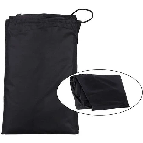 VERSAILLESFR Housse Barbecue(77 X 58 Cm), Rond Housse Bâche De Protection BBQ Couverture Anti-poussière Anti-UV Anti-Pluie Pour Grill à Gaz Électrique Jardin Patio Weber Avec Sac De Rangement(Noir) 5 VERSAILLESFR Housse Barbecue(77 X 58 Cm), Rond Housse Bâche De Protection BBQ Couverture Anti-poussière Anti-UV Anti-Pluie Pour Grill à Gaz Électrique Jardin Patio Weber Avec Sac De Rangement(Noir) â Image 5