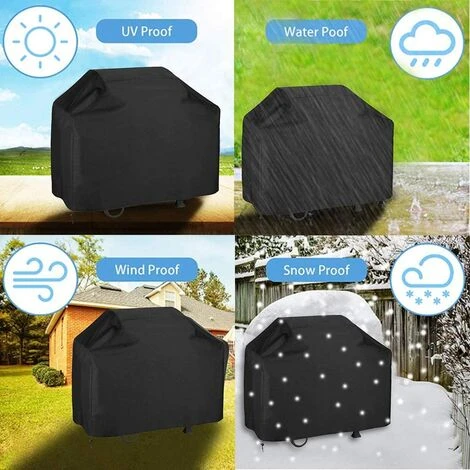 TANABATA Housse Barbecue Gaz,Housse De Protection Plancha 210D Etanche,Housse De Protection Pour Barbecue XL Sangle Ajustable,Convient La Plupart Des Grill (145 * 61 * 117cm) 5 TANABATA Housse Barbecue Gaz,Housse De Protection Plancha 210D Etanche,Housse De Protection Pour Barbecue XL Sangle Ajustable,Convient La Plupart Des Grill (145 * 61 * 117cm) – Image 5