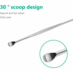 HAPPYSHOPPING 6pcs Ear Pick Set En Acier Inoxydable Earpick Cire D'oreille Curette Remover Oreille Cleaner Cuillere Spirale Oreille Nettoyer Outil Avec CaseSilver 6PCS, Modele: Silver 6PCS - Modele:Argent 6PCS -Accessoires de barbecue Soldes 42450414 4