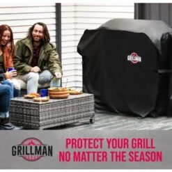 THSINDE Housse Pour Barbecue De Qualité Premium De (58 Pouces/144 Cm), Housse Résistante Pour Barbecue à Gaz Etc. Résistante Aux UV, à L'eau Et Aux Déchirures-le Noir· -Accessoires de barbecue Soldes 42451035 3