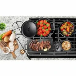 PEDY 7 Pièces Dutch Oven Set Avec Boîte De Bois Fours Hollandais D'extérieur Kit Marmite En Font Four, Casserole, Poêle, Plaque De Cuisson, Trépied Et Crochet Inclus 9 PEDY 7 Pièces Dutch Oven Set Avec Boîte De Bois Fours Hollandais D'extérieur Kit Marmite En Font Four, Casserole, Poêle, Plaque De Cuisson, Trépied Et Crochet Inclus -Accessoires de barbecue Soldes 42612703 5