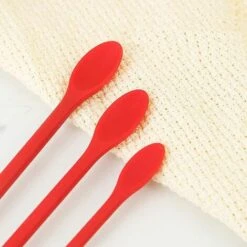 BRIDAY Mini Spatule Petite Spatule En Silicone Spatule De Maquillage Spatule Mince Pour Cuisine Et Beauté Pack De 3 -Accessoires de barbecue Soldes 43155623 4