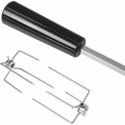 FEMOR 107CM BBQ Tournebroche Avec Moteur 4W 220-240V 50Hz Électrique Automatique Rotatif En Acier Inoxydable Pour Grill Barbecue, Certification CE, LFGB, Argent 8 FEMOR 107CM BBQ Tournebroche Avec Moteur 4W 220-240V 50Hz Électrique Automatique Rotatif En Acier Inoxydable Pour Grill Barbecue, Certification CE, LFGB, Argent -Accessoires de barbecue Soldes 43430234 4