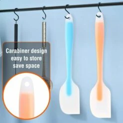 MACARON Spatule Silicone , Longue Spatule Cuisine Antiadhésifs Pour Remuer, Cuisine Et Cuisson Au Four, Lot De 2 -Accessoires de barbecue Soldes 43993514 3
