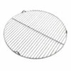 WILTEC Grille Acier Affiné Ronde 44,5 Cm Barbecue à Charbon De Bois /à Gaz Barbecue Avec Grill Pivotant