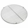 WILTEC Grille Acier Inoxydable Ronde 64,5 Cm Barbecue à Charbon De Bois /à Gaz Barbecue Avec Grill Pivotant