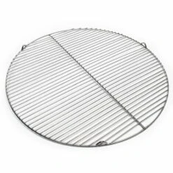 WILTEC Grille Acier Inoxydable Ronde 64,5 Cm Barbecue à Charbon De Bois /à Gaz Barbecue Avec Grill Pivotant