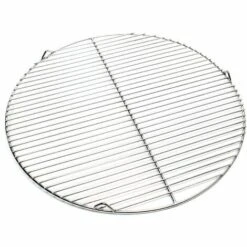 WILTEC Grille Acier Inoxydable Ronde 55 Cm Barbecue à Charbon De Bois /à Gaz Barbecue Avec Grill Pivotant