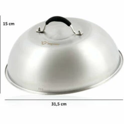 BBQ-Toro Cloche De Chauffage En Acier Inoxydable Avec Poids De Viande En Fonte | Ø 31,5 Cm -Accessoires de barbecue Soldes 44796999 3