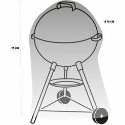 TERRE JARDIN Housse De Protection Barbecue Rond 7 TERRE JARDIN Housse De Protection Barbecue Rond -Accessoires de barbecue Soldes 4489903 4