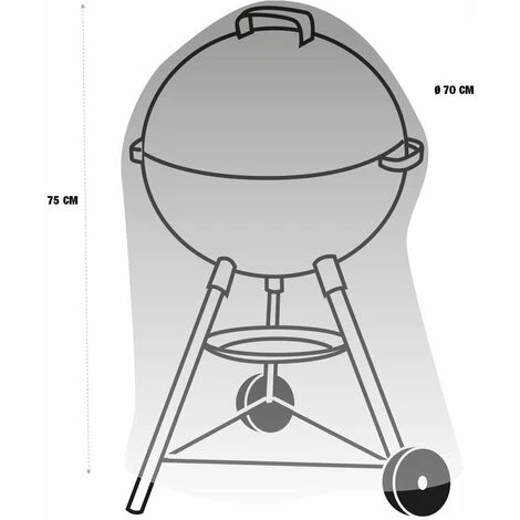 TERRE JARDIN Housse De Protection Barbecue Rond 4 TERRE JARDIN Housse De Protection Barbecue Rond – Image 4