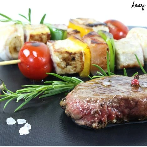 Tapis De Cuisson Barbecue Teflon Feuille De Cuisson Anti-adhésive Pour Barbecue, Grill Et Four 24cm Fontainebleau 3Pcs 5 Tapis De Cuisson Barbecue Teflon Feuille De Cuisson Anti-adhésive Pour Barbecue, Grill Et Four 24cm Fontainebleau 3Pcs – Image 5