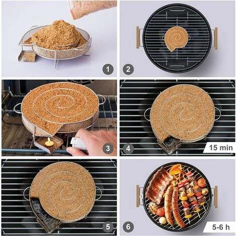 Générateur De Fumée Froide Pour Fumoir Fumage Viande Poisson ,Grille Barbecue 25*18*4cm Fontainebleau Argent 4 Générateur De Fumée Froide Pour Fumoir Fumage Viande Poisson ,Grille Barbecue 25*18*4cm Fontainebleau Argent – Image 4