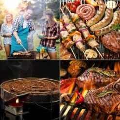 ALMI Générateur De Fumée Froide, Spirale En Acier Inoxydable Fumoir à Froid Pour Gril Bouilloire Fumeur BBQ Boîte De Fumoir De Granule Fumage Viande Poisson Avec 2 Brosse Nettoyage Et 4 Crochet -Accessoires de barbecue Soldes 45523327 4
