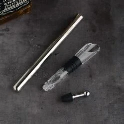 Velaze Refroidisseur De Vin En Acier Inoxydable, AVec Bec Verseur, Bouchon De Bouteille, Décantaeur, Tire-Bouchon, Fonctions 3 En 1 Idéal Pour Champagne, Whisky Et Vin Rouge 8 Velaze Refroidisseur De Vin En Acier Inoxydable, AVec Bec Verseur, Bouchon De Bouteille, Décantaeur, Tire-Bouchon, Fonctions 3 En 1 Idéal Pour Champagne, Whisky Et Vin Rouge -Accessoires de barbecue Soldes 45732937 4