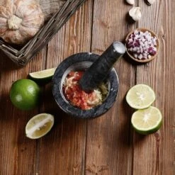 Velaze Mortier Et Pilon Cuisine En Marbre, Pierre Naturelle, Broyeur à Epices Solide Et Durable, Diamètre De 13cm, Emsemble De Mortier, Anthracite 7 Velaze Mortier Et Pilon Cuisine En Marbre, Pierre Naturelle, Broyeur à Epices Solide Et Durable, Diamètre De 13cm, Emsemble De Mortier, Anthracite -Accessoires de barbecue Soldes 45732979 3