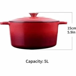 Velaze Cocotte En Fonte, Casserole Faitout Fonte Émaillée, ReVêtement Antiadhésif, Marmite En Fonte AVec CouVercle Bon Scellement, Diamètre De 25cm, Tous Feux Dont Induction, Pot à Soupe En Fonte - 5L 7 Velaze Cocotte En Fonte, Casserole Faitout Fonte Émaillée, ReVêtement Antiadhésif, Marmite En Fonte AVec CouVercle Bon Scellement, Diamètre De 25cm, Tous Feux Dont Induction, Pot à Soupe En Fonte - 5L -Accessoires de barbecue Soldes 45732988 3