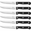 Velaze Couteau à Steak Couteaux De Table De 6 Pièces, Lames En Acier Inoxydable, Couteaux à Filet Couteaux De Cuisine ConVient Tous Plats De Viande - 6 Pièces