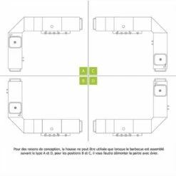 ALICE'S GARDEN Housse En Polyester Et PVC Pour Barbecue Au Gaz Rochefort - Noir -Accessoires de barbecue Soldes 459387 3