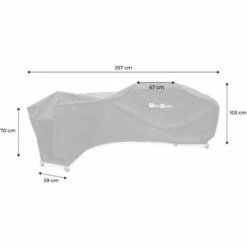 ALICE'S GARDEN Housse En Polyester Et PVC Pour Barbecue Au Gaz Rochefort - Noir -Accessoires de barbecue Soldes 459387 4