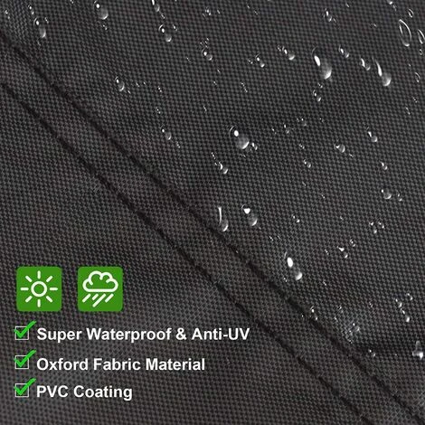 DENUOTOP Bache Table De Jardin Ronde Housse Pour Table De Jardin Imperméable Anti-UV Oxford Robuste Protection Table Extérieur 120*75cm 2 DENUOTOP Bache Table De Jardin Ronde Housse Pour Table De Jardin Imperméable Anti-UV Oxford Robuste Protection Table Extérieur 120*75cm – Image 2
