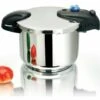 KITCHEN MOVE - ASO22-6L - Cocotte Minute A Baionnette 6L - Cuve INOX - Diametre 22 Cm Avec Panier Cuisson Vapeur
