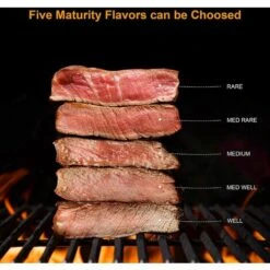 Thermomètre Cuisine, Thermomètre à Viande Sonde Ultra-Longue Lecture Instantané Thermomètre Cuisson Pour Grill BBQ Steak Bonbons Lait (Noir) GrooFoo -Accessoires de barbecue Soldes 46372576 4