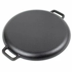 WILTEC Poêle En Fonte Feu De Bois Ø35cm Tous Types Cuisinière Outdoor Extérieure Effet Antiadhésif -Accessoires de barbecue Soldes 46520135 4