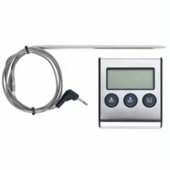 ELLE Thermomètre BBQ - Thermomètre BBQ Sonde De Cuisson Des Aliments Pour Viande Thermomètre Avec Minuterie Outil De Mesure De La Température