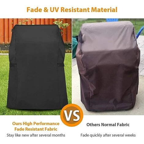 TINOR Housse De Barbecue, Housse De Barbecue étanche Oxford Housse De Barbecue à Gaz Robuste, Coupe-vent, Indéchirable Pour Weber, Brinkmann, Char Broil(76x66x100cm) 4 TINOR Housse De Barbecue, Housse De Barbecue étanche Oxford Housse De Barbecue à Gaz Robuste, Coupe-vent, Indéchirable Pour Weber, Brinkmann, Char Broil(76x66x100cm) – Image 4