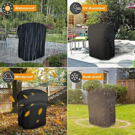 TINOR Housse De Barbecue, Housse De Barbecue étanche Oxford Housse De Barbecue à Gaz Robuste, Coupe-vent, Indéchirable Pour Weber, Brinkmann, Char Broil(76x66x100cm) 5 TINOR Housse De Barbecue, Housse De Barbecue étanche Oxford Housse De Barbecue à Gaz Robuste, Coupe-vent, Indéchirable Pour Weber, Brinkmann, Char Broil(76x66x100cm) – Image 5