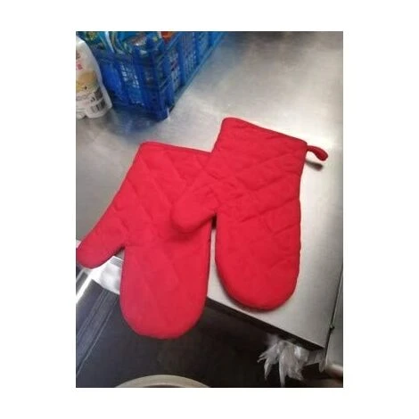 Gants De Cuisine Résistants à La Chaleur Gants De Cuisine épaissis Résistants à La Chaleur Gants De Cuisine Maniques, Coton, 1 Paire De Rouge,HANBING 5 Gants De Cuisine Résistants à La Chaleur Gants De Cuisine épaissis Résistants à La Chaleur Gants De Cuisine Maniques, Coton, 1 Paire De Rouge,HANBING – Image 5