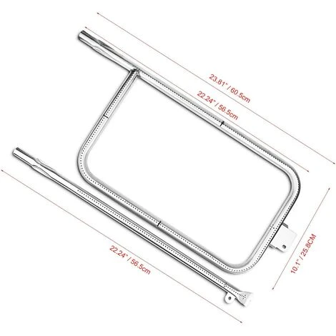 GFTIME 65032 Tube Brûleur 61.6 CM X 26.4 CM Pour Weber Q300 Series Q320, Q3000, Q3200, Barbecue Gaz Pièces Détachées Acier Inoxydable Accessoire Pour 404341, 57060001, 586002 2 GFTIME 65032 Tube Brûleur 61.6 CM X 26.4 CM Pour Weber Q300 Series Q320, Q3000, Q3200, Barbecue Gaz Pièces Détachées Acier Inoxydable Accessoire Pour 404341, 57060001, 586002 – Image 2