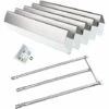 GFTIME 57CM Flavorizer Bar & 71CM Brûleur Pour Weber Spirit 300 Series 3 Brûleurs( Avec Bouton De Commande Latéral), Spirit E310 E320, Weber 700 900, Pour Weber 7508, 7537 Pièces De Rechange Plaque Chauffante En Acier Inoxydable