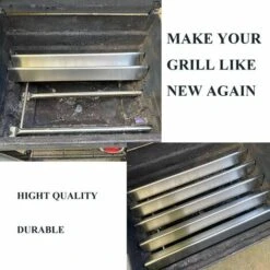 GFTIME 57CM Flavorizer Bar & 71CM Brûleur Pour Weber Spirit 300 Series 3 Brûleurs( Avec Bouton De Commande Latéral), Spirit E310 E320, Weber 700 900, Pour Weber 7508, 7537 Pièces De Rechange Plaque Chauffante En Acier Inoxydable -Accessoires de barbecue Soldes 47248760 5