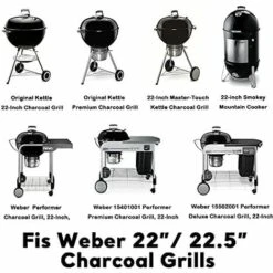 GFTIME Ø 54,5cm 8835 Barbecue Grille De Cuisson Pour Grilles à Charbon Weber Ø 57CM, Grilles De Cuisson Remplacement à Charnière Pour Gourmet BBQ System, Wok Et Grille à Brûler -Accessoires de barbecue Soldes 47364281 3