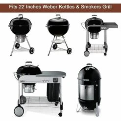 GFTIME 8835 54,3 CM Grilles De Cuisson Gourmet BBQ System Fonte Pour Barbecues Au Charbon De Bois Weber 57 CM, Grilles De Barbecue De 22 1/2 Pouces Remplace Pour Weber 8835, Pièce De Rechange Weber One-Touch -Accessoires de barbecue Soldes 47364283 3