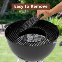 GFTIME 8835 54,3 CM Grilles De Cuisson Gourmet BBQ System Fonte Pour Barbecues Au Charbon De Bois Weber 57 CM, Grilles De Barbecue De 22 1/2 Pouces Remplace Pour Weber 8835, Pièce De Rechange Weber One-Touch -Accessoires de barbecue Soldes 47364283 4